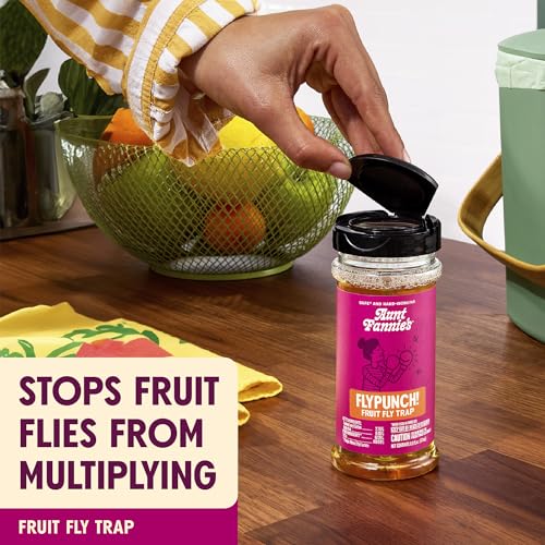 Aunt Fannie's FlyPunch Fruit Fly Trap Refill, Refill up to 5 Jars, 32 oz