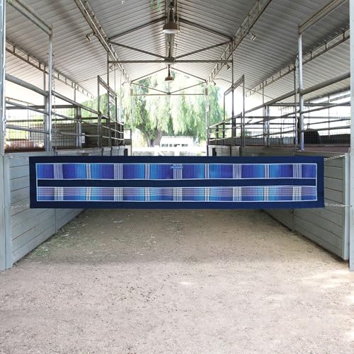 Barn Aisle Guard with Hardware, Chain Sides, Kentucky Blue - color: 181 - Kentucky Blue