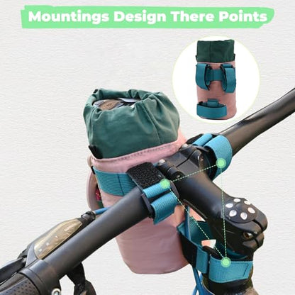 Cute Animals Bike Water Bottle Holder with Shoulder Straps, Universal Cycling Bicycle Drink Cup Cage for Kid's, Cruiser, Scooter, MTB, Road Bike (Rabbit) - color: Rabbit