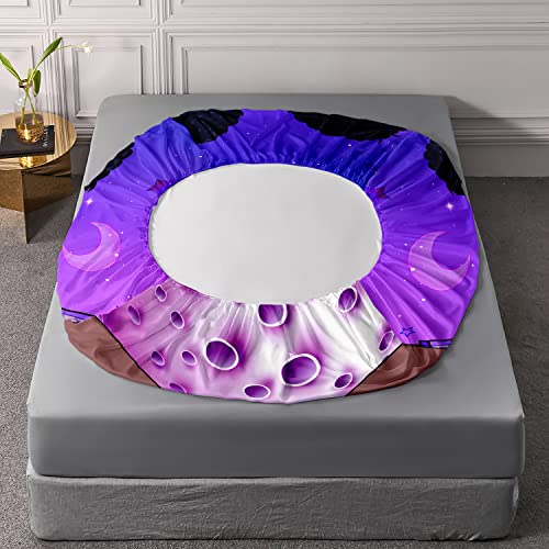 HOSIMA Black Girl Magic Twin Bedding Sets,1 Fitted Sheet+2 Pillowcases. - color: Purple-a, size: Twin 39"*75"