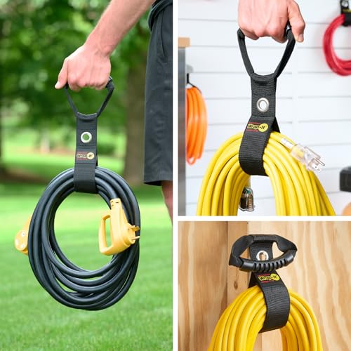 Easy-Carry Wrap-It Storage Straps - 17" (2-Pack) Black with Grommet - color: Black, size: 17" (2 Pack) with Grommet
