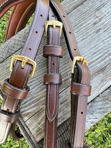 Leaders Padded Hunter Bridle with Reins, Hunter Bridle for Horses English Hunter Jumper Bridle with Reins