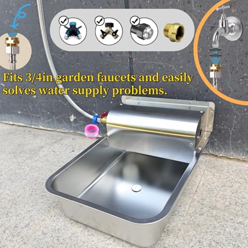 Automatic Dog Water Dispenser,Wide Mouth Design,Water Level Control - size: Large - Fixed Water Level