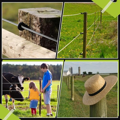 Blulu 16 Gauge Aluminum Electric Fence Wire High Conductivity, 1000 ft - size: 16 Gauge