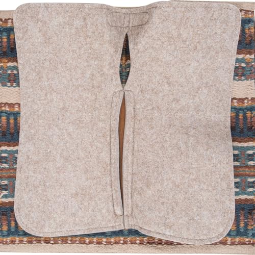 Classic Equine ESP Contour Blanket Top Pad, 3/4-inch, Latte-Chestnut, 32 x 34