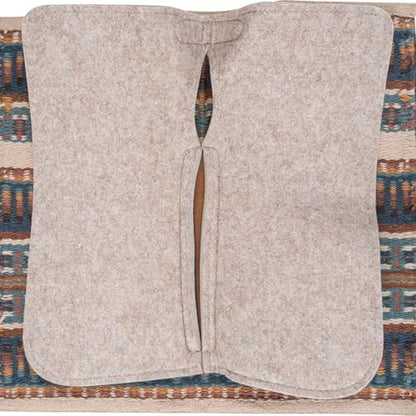 Classic Equine ESP Contour Blanket Top Pad, 3/4-inch, Latte-Chestnut, 32 x 34