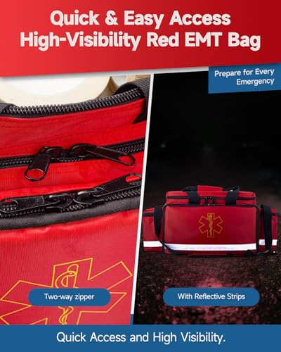 26" Large First Aid Bag Empty, Medical Supplies Bag for EMS & Nurses