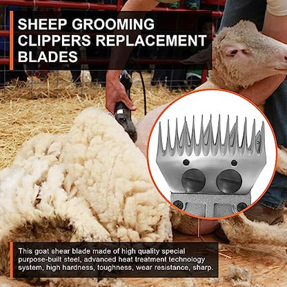 13 Tooth Sheep Grooming Clippers Replacement Blades for Thick Coat Animals - color: 13 Tooth(3 PCS)