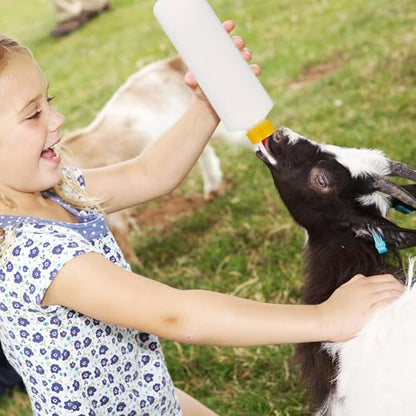 Balacoo 5 Sets Goat Bottles and Nipples, 400 ML Lamb Feeding Bottles