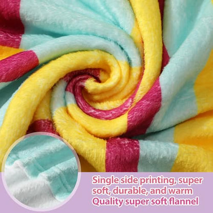 VitalCozy 4 Pack Teacher Throw Blankets Soft Fleece Couch Blankets Back to School Teacher Appreciation Gift for Teachers Educators Tutors Office Decor, 40''x50'' - style: Teacher