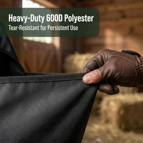 Horse Feed Bag Slow Feeder Hay Bag with Clear Window