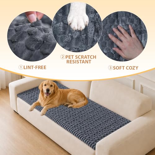 Waterproof Couch Cover for Dogs Washable (Dark Grey, 27.6" x 70.8") - color: Waterproof Dark Grey, size: 27.6"x70.8"