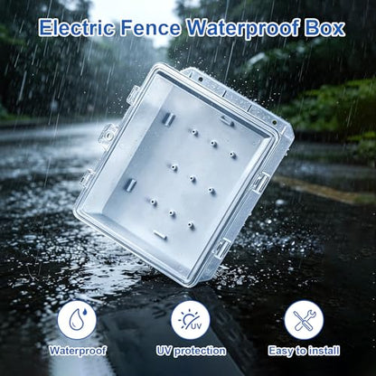 Electric Fence Enclosure Kit, Waterproof Box & 656FT Polywire Wire