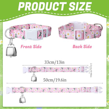 10 Pack Floral Goat Collars Adjustable Grazing Collar with Copper Bells - color: 10 Pack