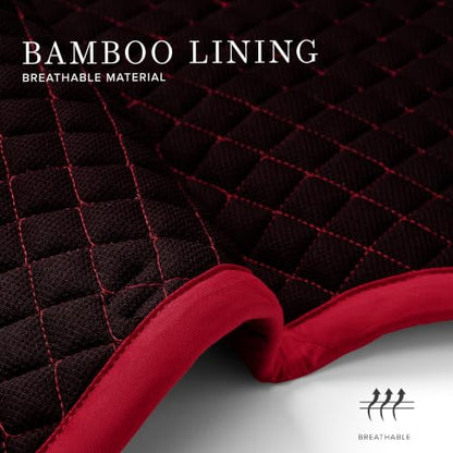 Equestrian Stockholm Close Contact Horse Saddle Pad for Jumping - color: Red
