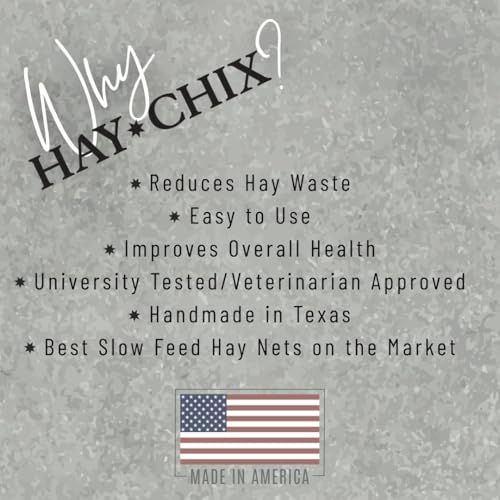 hay chix Half Bale Slow Feed Hay Net for Horses - 1 3/4" Holes - Amethyst - color: Redemption Amethyst
