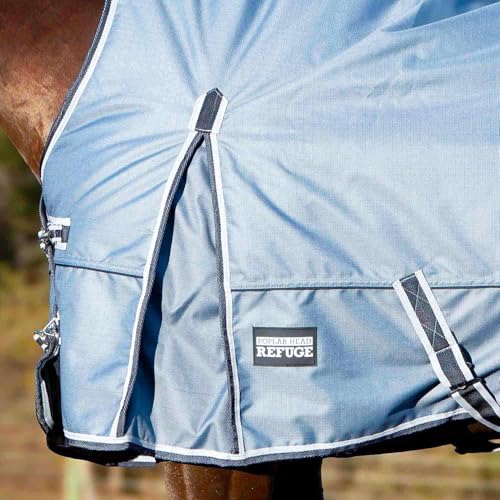 Durable 1200 Denier Protection with Extended Neck - Crafted with a Tough, Ripstop 1200 Denier Outer Shell, This Waterproof and Breathable Turnout Blanket Features an Extended Neck Design for Added - size: 84 in