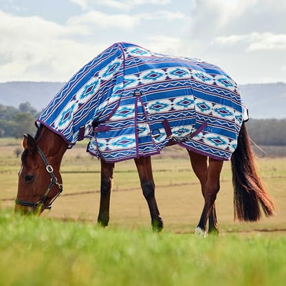 WeatherBeeta ComFiTec Essential Fly Sheet Combo, Purple Navajo Print, 75" - color: Purple Navajo Print, size: 75"