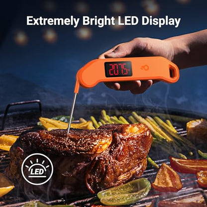 ThermoMaven 1 Sec Professional Digital Meat Thermometer, ±0.5℉ Accuracy - color: Orange