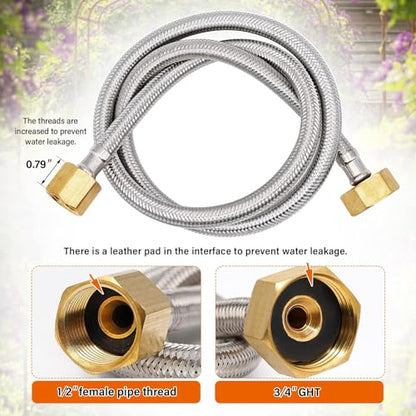 2pcs Brass Float Valve for Water Tank 1/2 Inch Automatic Fill Float Ball Valve for Livestock Trough Float Switch Adjustable Autofill Pool Fountain Filler Float Valve
