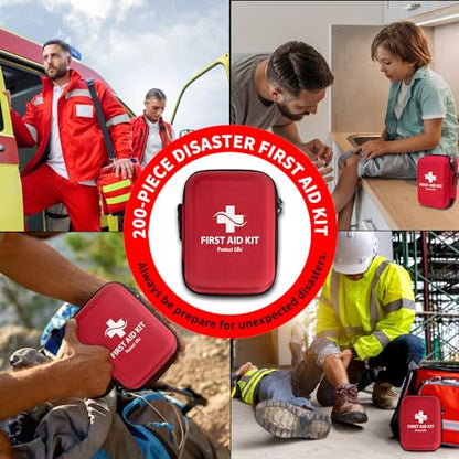 Protect Life Survival First Aid Kit for Home/Business, Camping Survival Kit - size: 200 Pieces