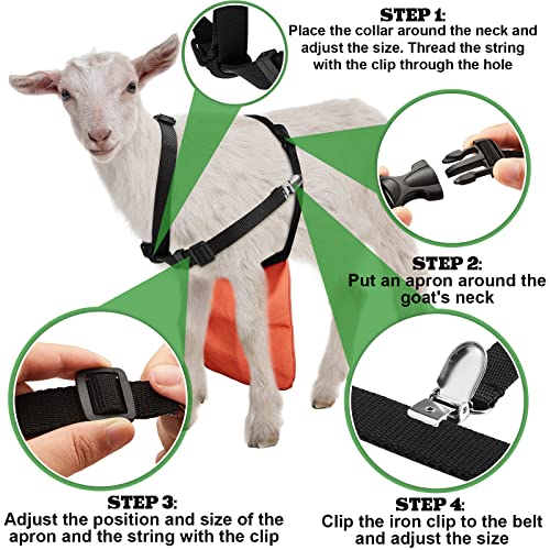 Kajaia Goat Apron Anti Breeding Sheep Skirt - color: Orange, size: Medium