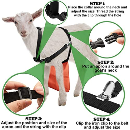 Kajaia Goat Apron Anti Breeding Sheep Skirt - color: Orange, size: Medium