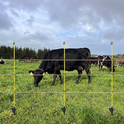 45 inch Fiberglass Electric Fence Posts,Electric Fence Stakes,Yellow 20 pcs - color: 45 INCH, size: 20 pcs
