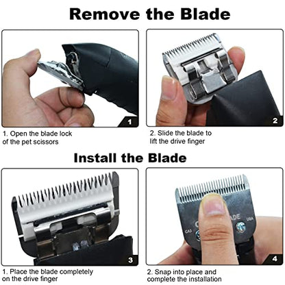 #30 Blade Dog Grooming Replacement Blades Compatible with Andis/Wahl/Oster - color: 3pcs #30
