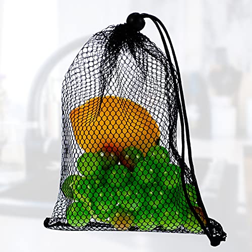 TecUnite 10 Pack Mesh Drawstring Bags for Laundry, 5.5 x 7.5 Inch, Black - color: Black, size: 5.5 x 7.5 Inch