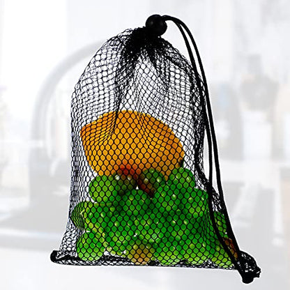 TecUnite 10 Pack Mesh Drawstring Bags for Laundry, 5.5 x 7.5 Inch, Black - color: Black, size: 5.5 x 7.5 Inch
