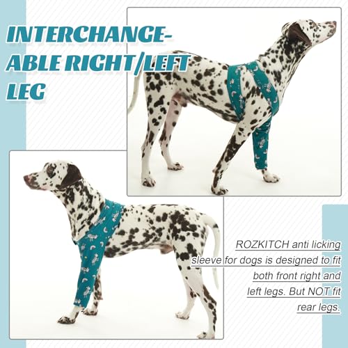 Dog Sleeve for Wounds on Front Leg Surgical Incisions Licking Furry - color: Zebra, size: 2XS