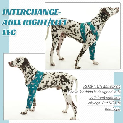 Leg Covers for Dogs' Front Leg to Stop Licking Wound Keep Clean - color: Zebra, size: XS