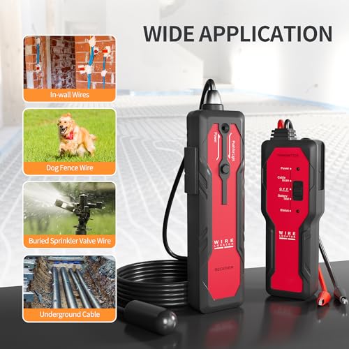 Underground Wire Locator for Pet Fence & Cable Detection