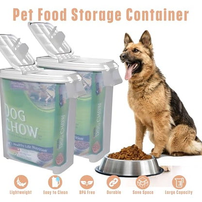 Buddeez Airtight Rolling Pet Food Storage Container, 50 Quart, with Scoop - color: Black, size: 1 Pack (50 Quart)