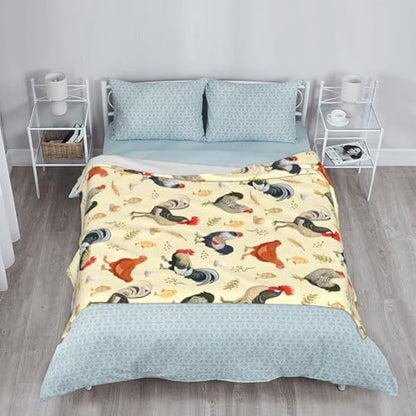 Chicken Blanket 50"x40" Chickens Stuff Chicken Gifts for Kids Girls - color: Chicken, size: 50"x40"