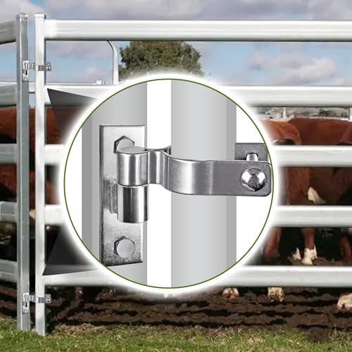 Generic Gate Hinges, Sturdy Metals Wall Mount Gate Hinges Heavy Duty, Gate Hinge for Farm Gate or Fence Gate, Fit 5/8'' Pin Chain Link Fence Gate Hinge-2Pcs, KZ-YZJL38125-2
