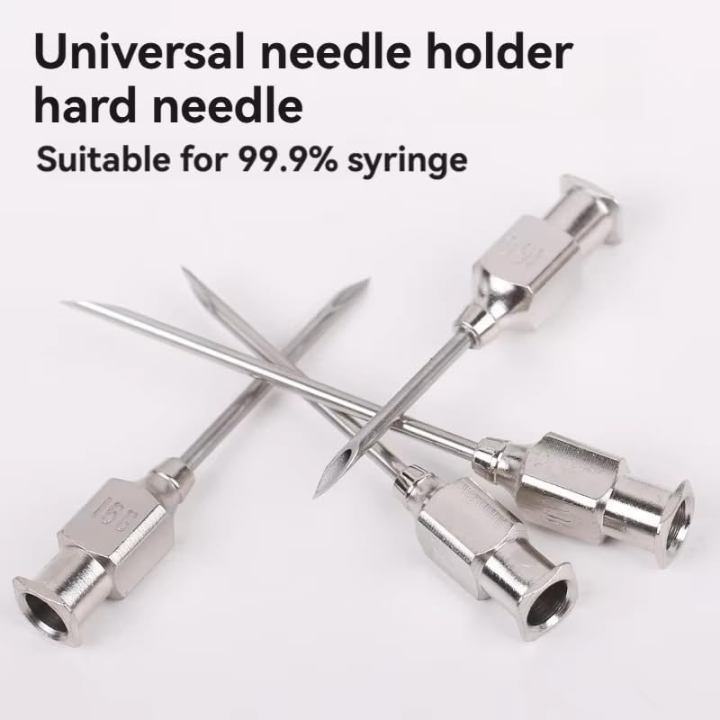 Veterinary Needles, Cattle Needle Poultry Injection Needles 12 Sticks,Suitable for Pigeons, Chickens, Ducks, Geese, Pigs, Sheep, Horses (16X38 16G) - color: 16X38 16G