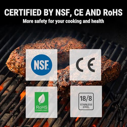 TempPro TempSwift 1 Sec Meat Thermometer Digital for Kitchen Cooking Food - color: Pitch black