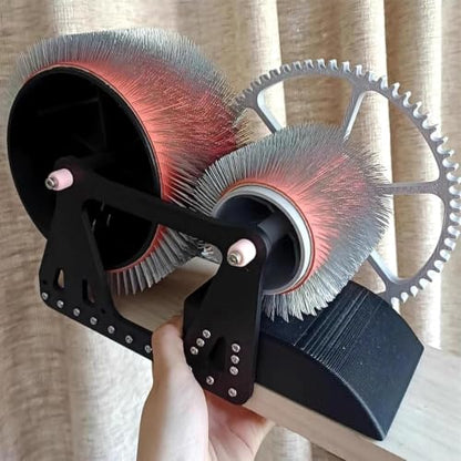 Agvhqc Manual Wool Drum Carder, Hand Crank Fiber Blending Combing Machine, DIY Wool Processing Tool for Spinning and Color Mixing