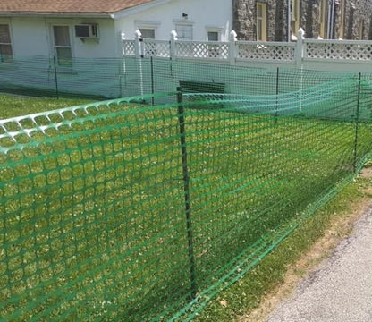 3 Feet Metal Fence Post Green, Pack of 5, for 24 Inch High Garden Welded Wire Fence U-Channel Steel Garden Post - color: Green, size: 3',5 PCS