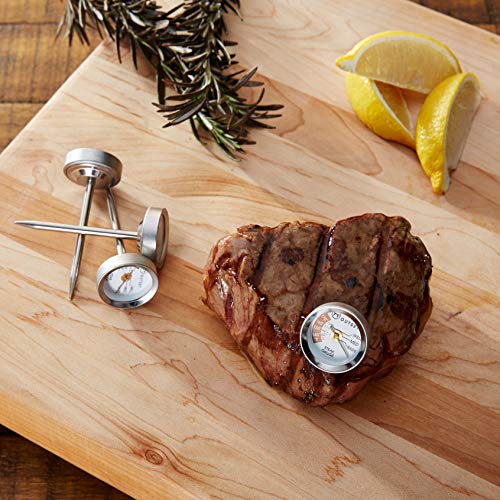 Outset F804 Steak Thermometers, Metallic - style: Steak