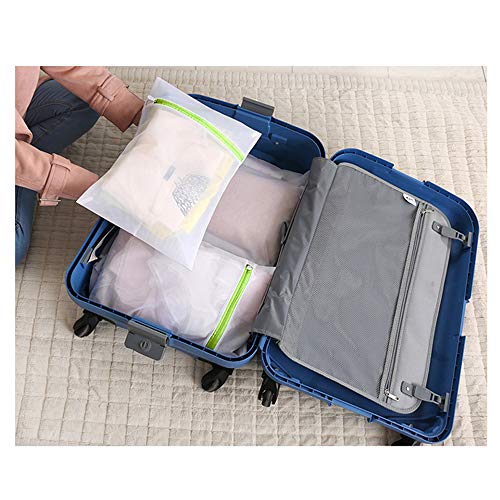 Mesh Laundry Bags 6pcs 16*12 Inch Laundry Wash Bag Colorful Zipper (Medium) - color: Blue, Green, Pink, size: Medium