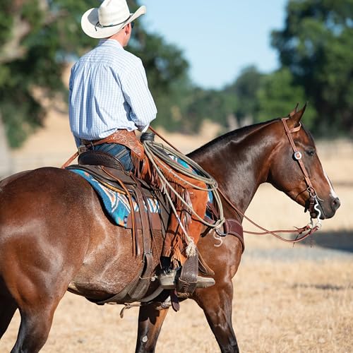 Weaver Equine Synergy Contoured Performance Saddle Pad - color: Quest-Navy/Chestnut, size: 32" x 34"