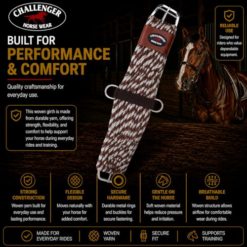 Horse Western 27 Strand Double Weave Two-Tone Mohair Roper Cinch 97RT17 - size: 34"