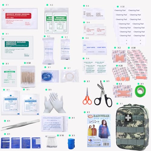 Carlebben EMT MOLLE Ifak Pouch Tactical MOLLE Medical First Aid Kit Utility Pouch ACU Camouflage - color: ACU Camouflage