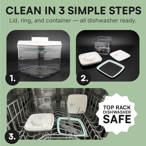 Bop Top Airtight Food Storage Containers | Pop-Top Lid | Multi-Pack - color: Set of 2