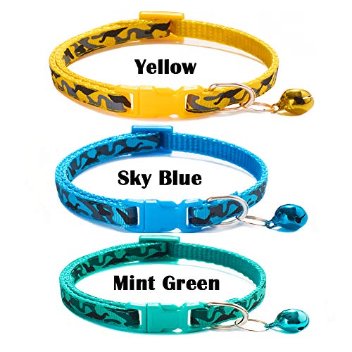 Love Dream Puppy ID Collars for Litter-12pcs Soft Nylon Whelping Collar Set - color: Camo, size: Small(7.9 Inch -12.6 Inch )
