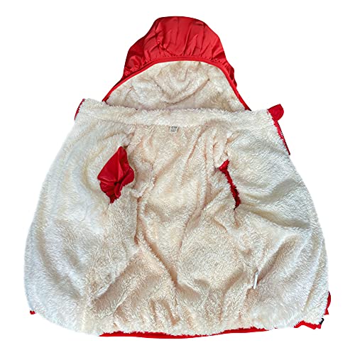 GOODKIDS Baby Girls Boys' Winter Fleece Jackets with Hooded Toddler Warm Lined Coat Outer Clothing 1-6 Years - color: Red, size: 2-3T