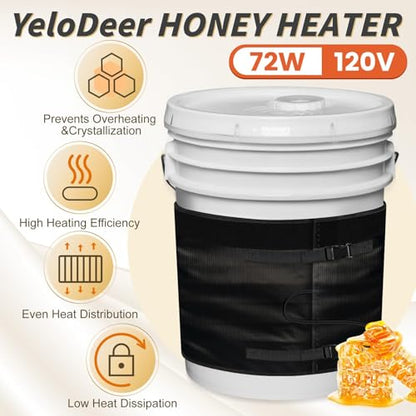 5 Gallon Honey Bucket Heater, Insulated Aluminum Foil Pail Warmer